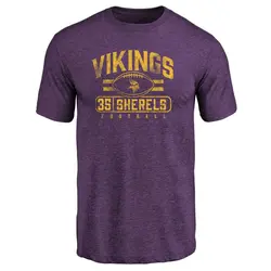 Marcus Sherels Minnesota Vikings Men's Purple by Flanker Tri-Blend T-Shirt -